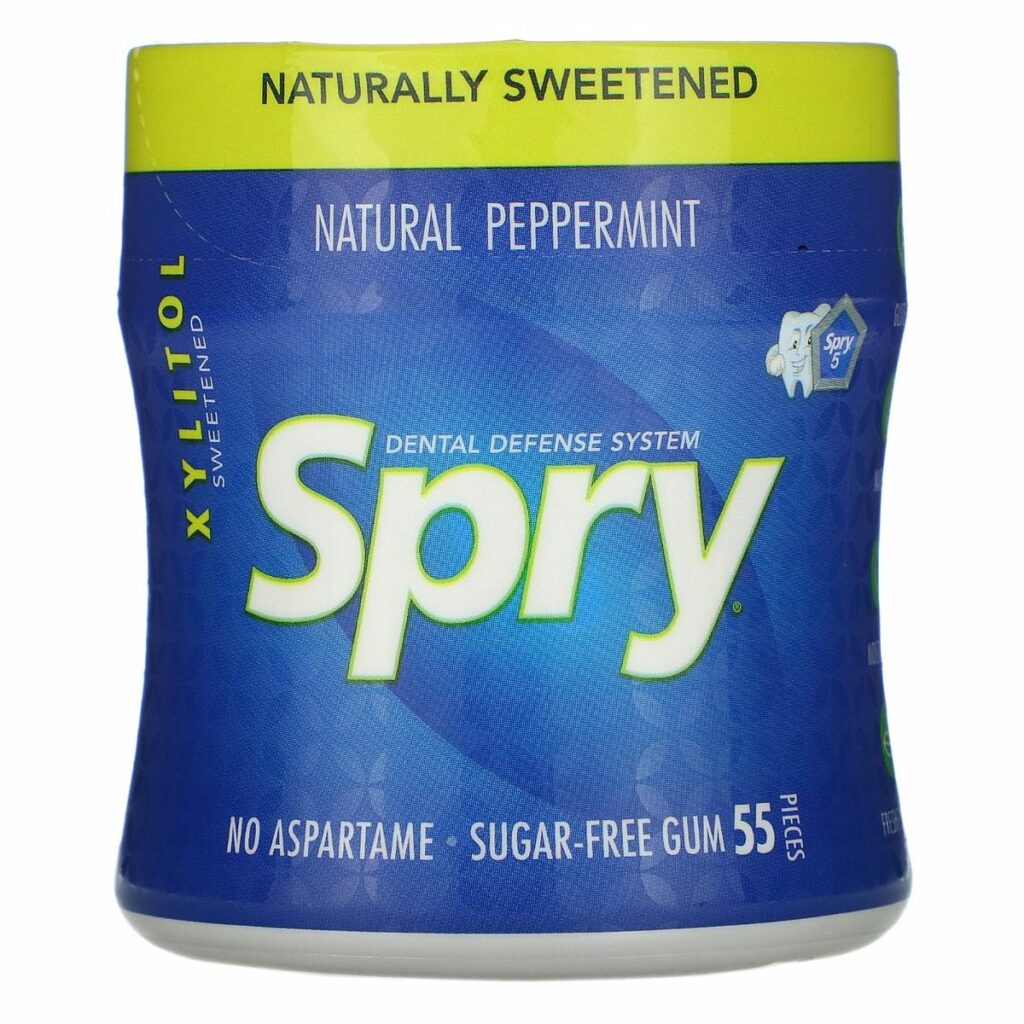 Spry Natural Peppermint Kauwgom