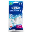 Dentek Flospicks Witte Tanden met Mintcoating | 36 stuks