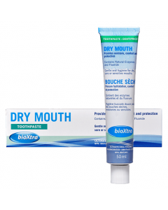 BIoXtra Tandpasta Hydrateert de mond en zorgt voor extra speekselaanmaak bij een droge mond