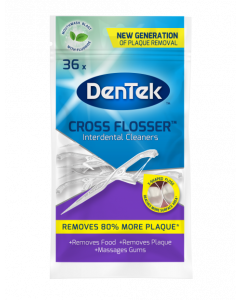 Dentek Cross Flosboogjes Gekruist Flosdraad met Mint- en FluorideCoating Extra Sterke Flos 