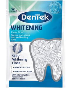 dentek whitening flospicks flosboogjes tandenstoken
