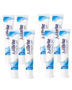 8-pack tong gel tegen witte tong en gele aanslag helpt bij slechte adem
