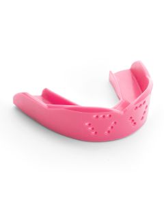 SISU 3D Junior Gebitsbeschermer in Hot Pink - opvallend en sterk sportbitje voor jonge sporters tot 150 cm.