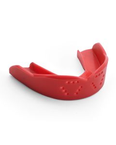 SISU 3D Junior Gebitsbeschermer in Intense Red - sterk, dun en comfortabel sportbitje voor jonge sporters tot 150 cm.