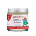 UK Organics Kindertandpasta met Fluoride - Aardbei (Potje) 
