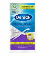 Dentek Cross Flosboogjes Gekruist Flosdraad met Mint- en FluorideCoating Extra Sterke Flos 