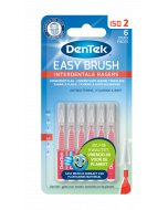 Dentek Easy Brush Eco-Friendly | ISO-2 | 6 stuks